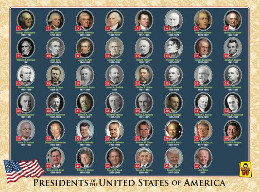 USA President Poster For Kids /Adults ( 18 x 24 Inch)
