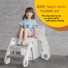 UNCLE WU Foldable 2-Step Stool for Kids - Lightweight,Anti-Slip, Steel Material -Toddler Step Sool Help for Potty Training, Bedside & Bathroom Sink (Small Size)