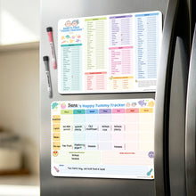 Baby Food Tracker Fridge Magnet 2 Pack, 101 Foods Before 1 Chart Dry erase weekly meal planner for baby led weaning and starting solids. Includes 2 markers, wipes clean, 10 x 14 inches