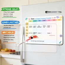 Baby Food Tracker Fridge Magnet 2 Pack, 101 Foods Before 1 Chart Dry erase weekly meal planner for baby led weaning and starting solids. Includes 2 markers, wipes clean, 10 x 14 inches