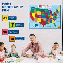 United State Map Laminated Poster -18 x 24 Inch