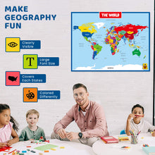 World Map Laminated Poster - 18 x 24 Inch