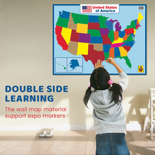 United State Map Laminated Poster -18 x 24 Inch